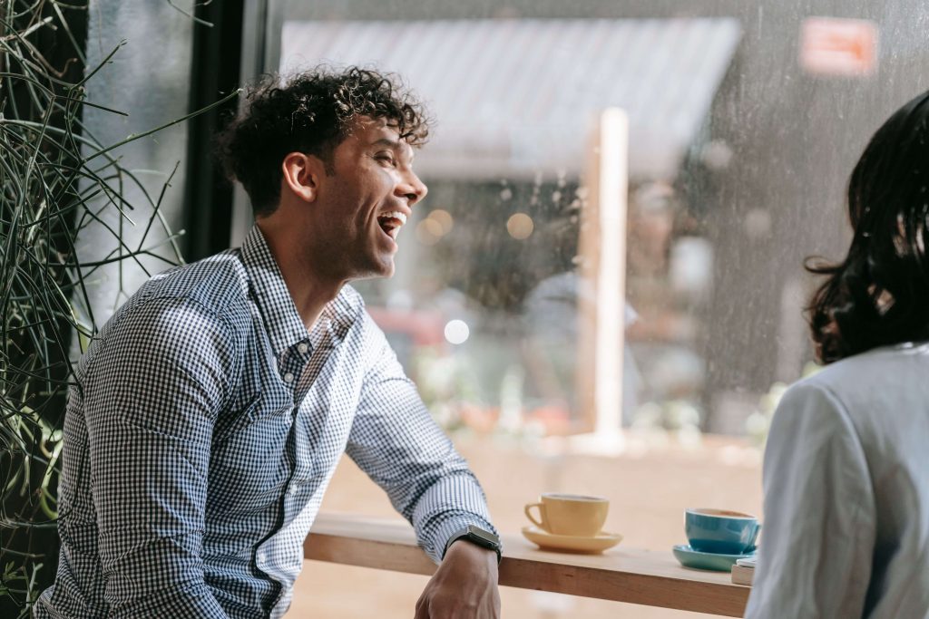 Positive Change - anger management colorado springs - therapy for men colorado springs co - therapist for men colorado springs co - denver co Happy man smiling, symbolizing improved emotional regulation, healthier relationships, and personal growth through anger management in Colorado Springs, CO.